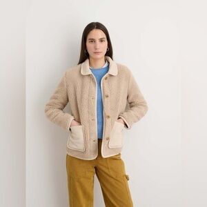 Alex Mill Sherpa Work Jacket Beige / Tan XS